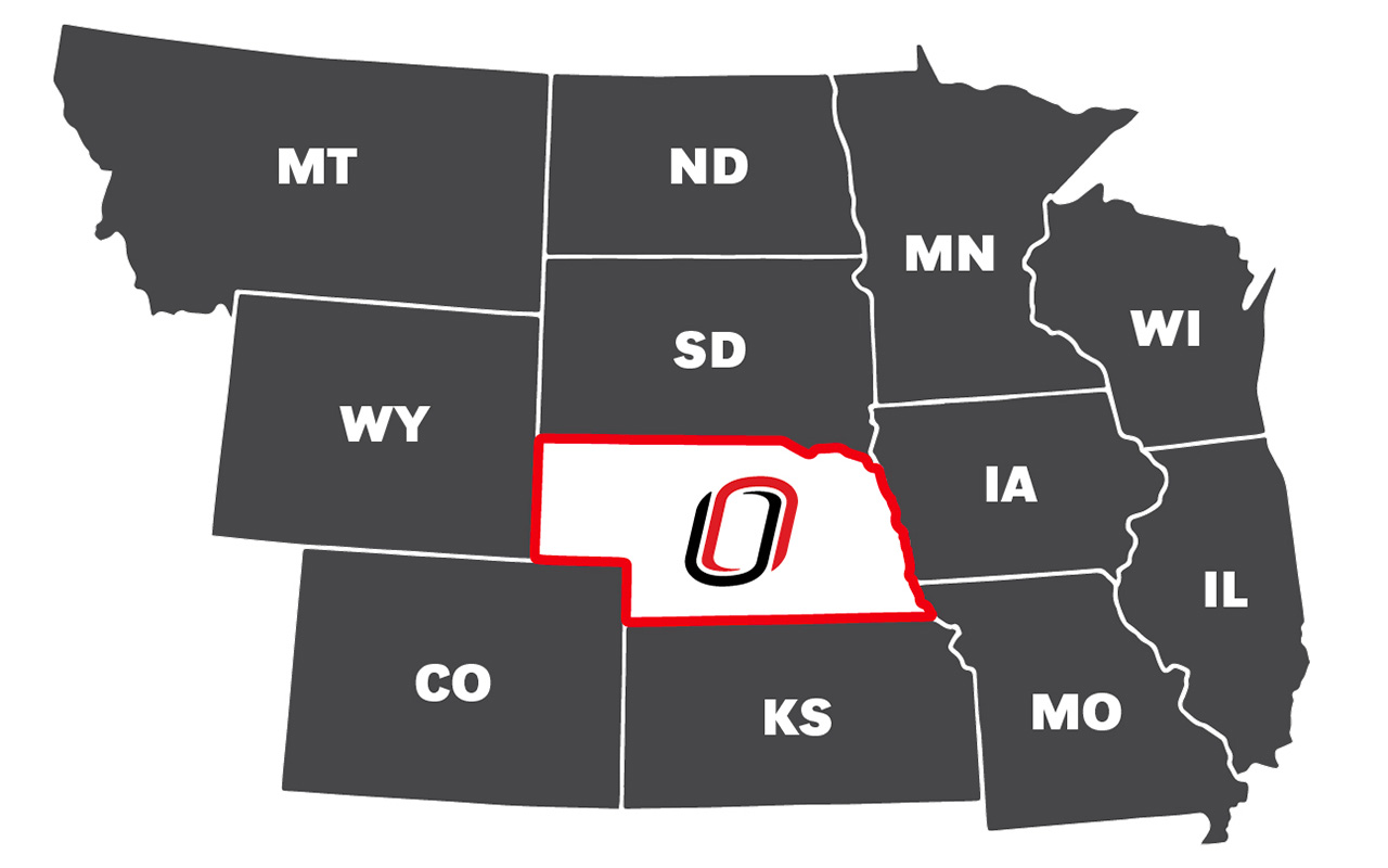 Students in 11 states outside Nebraska are eligible for significantly reduced tuition rates through the University of Nebraska at Omaha's new OUR Tuition, or Omaha Urban Rate Tuition program.