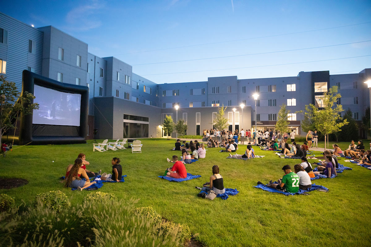 Mavericks enjoyed a free showing of "Guardians of the Galaxy" at the "Movie Night in the Courtyard with MavPro" event during Durango Days.