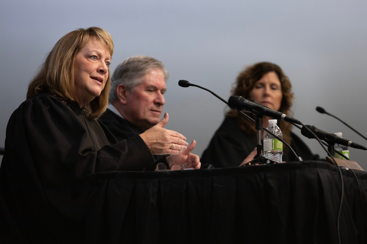 the Nebraska State Court of Appeals held their annual educational and community outreach program, which consists of hosting their court room proceedings at UNO