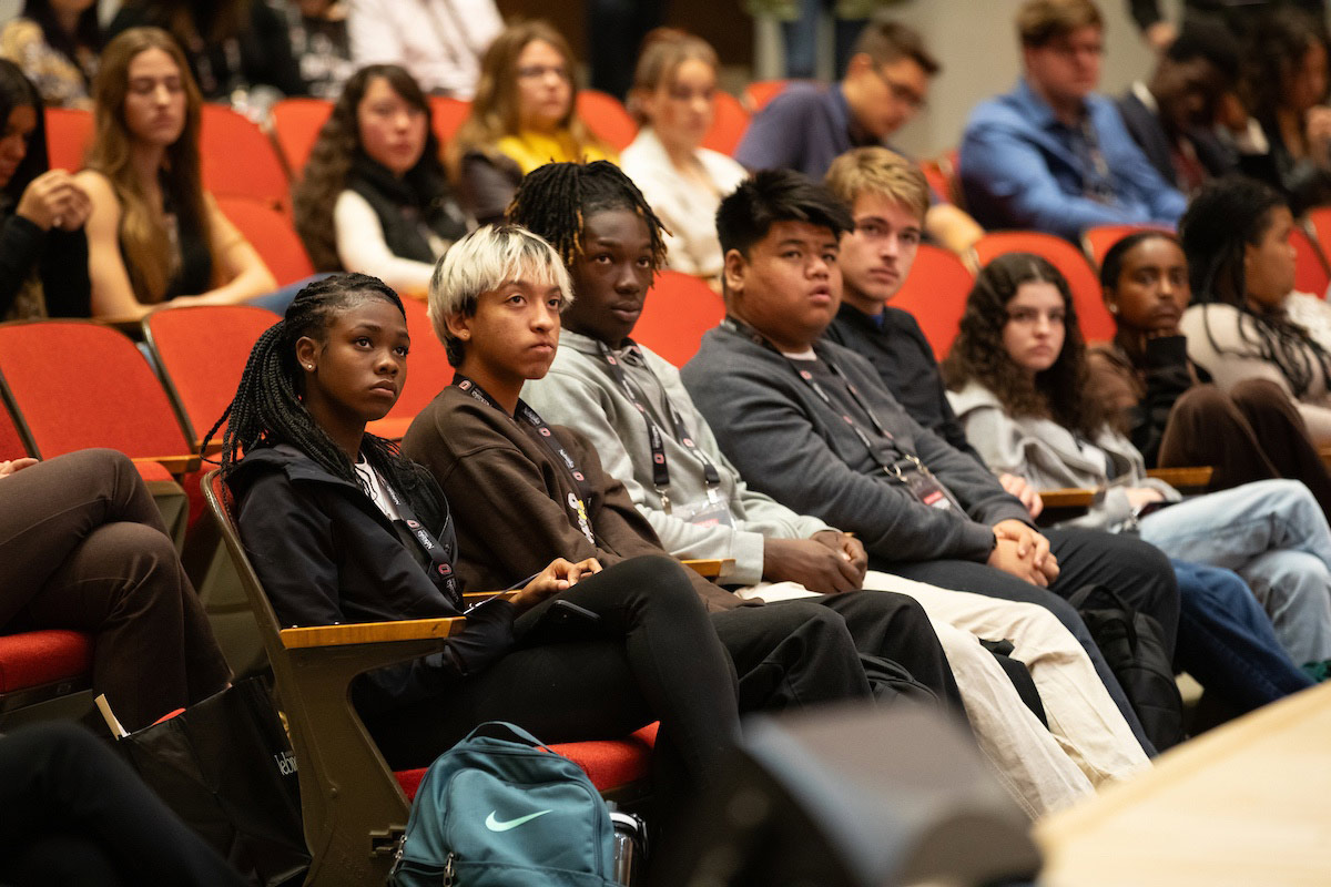 students listening