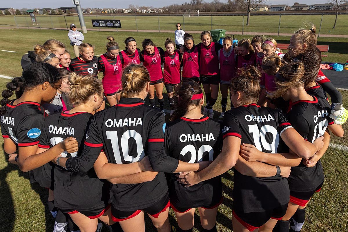 Omaha Women's Soccer gathers