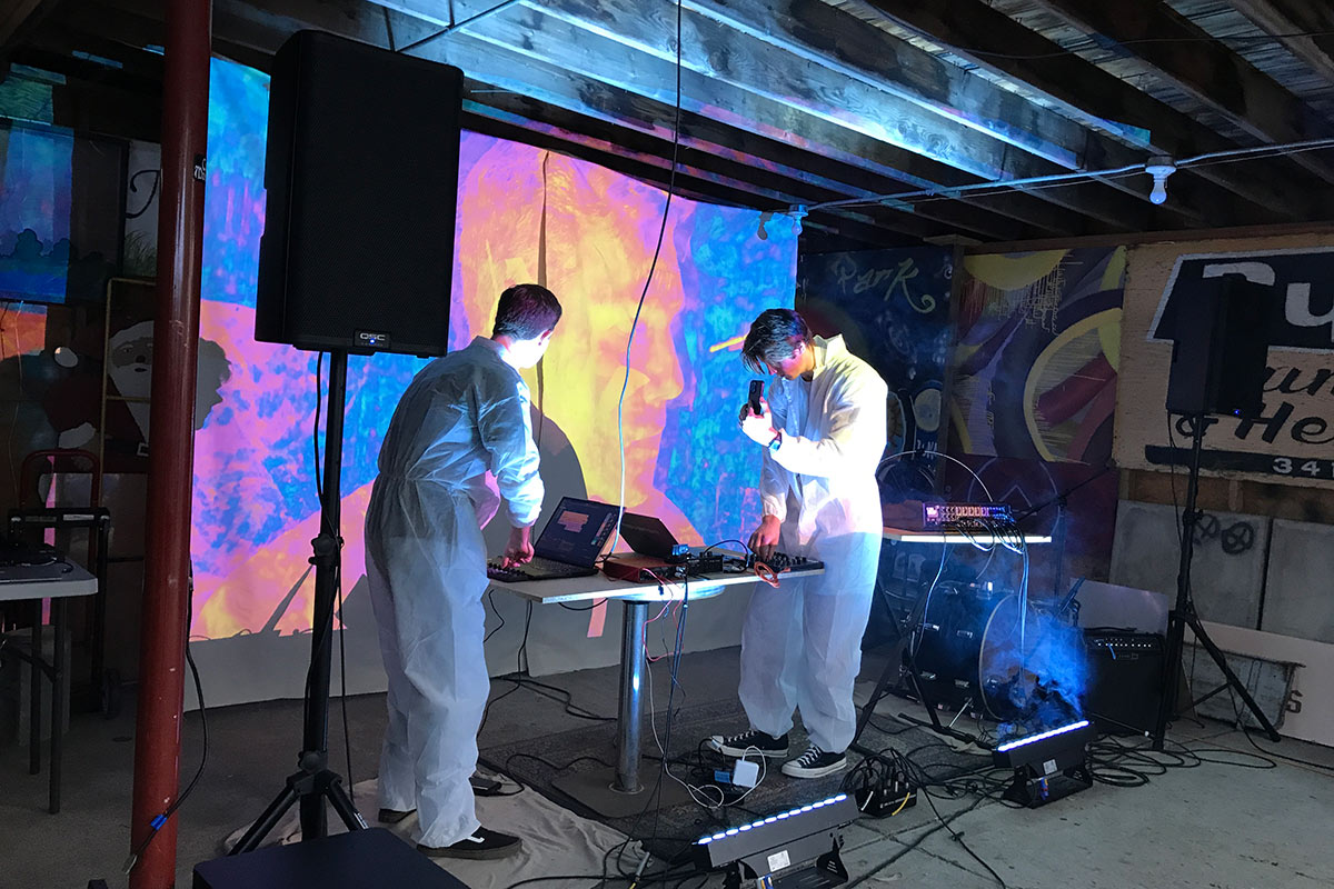 UNO Music Technology students at Noisefest on May 12, 2023.