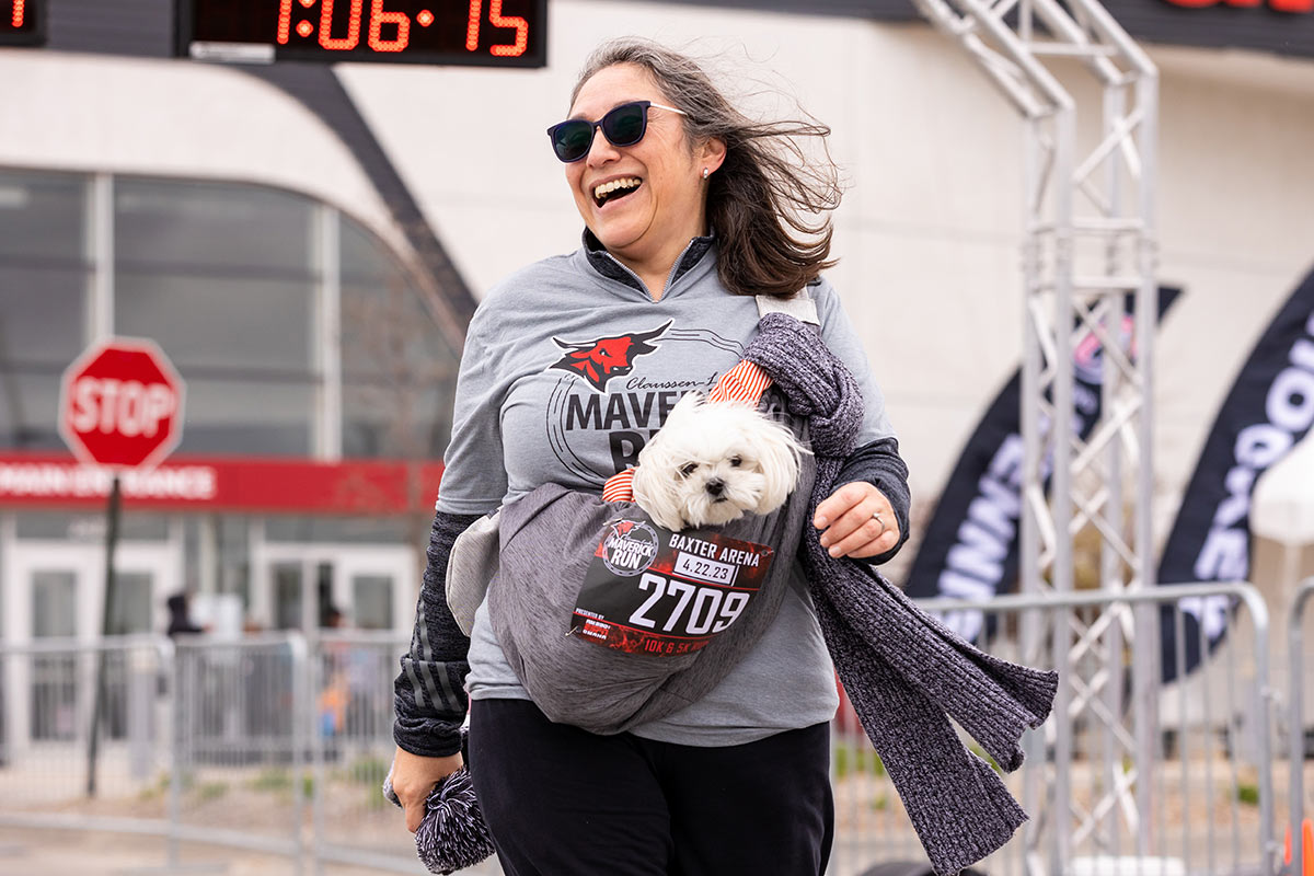 The Claussen-Leahy Maverick Run is a family-friendly event, even members of the dog variety.
