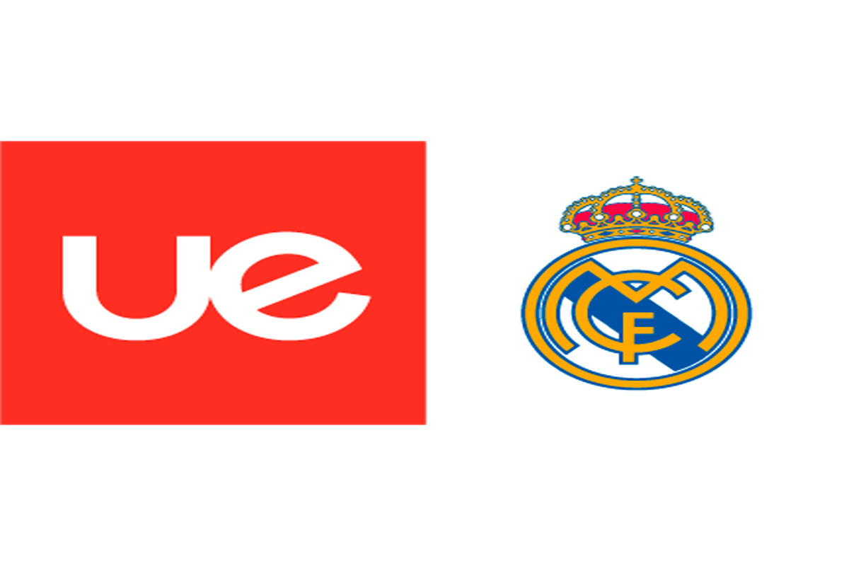 Real Madrid Graduate School Universidad Europea Logo. 