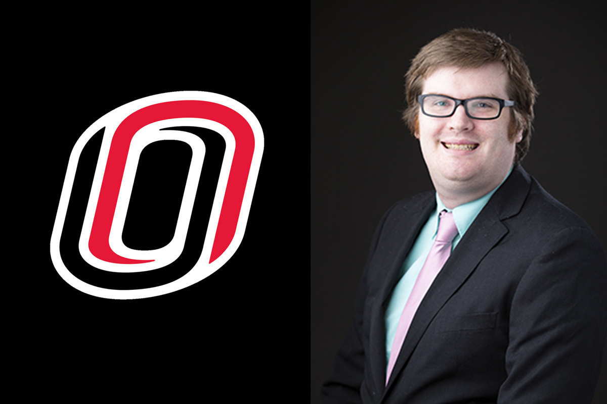 A composite image of the campus icon on the left, and Treacy on the right.