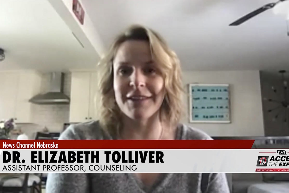 A screen shot of Elizabeth Tolliver on Access the Experts