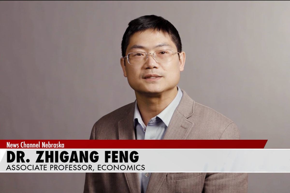 Zhigang Feng, Ph. D., associate professor of economics. 