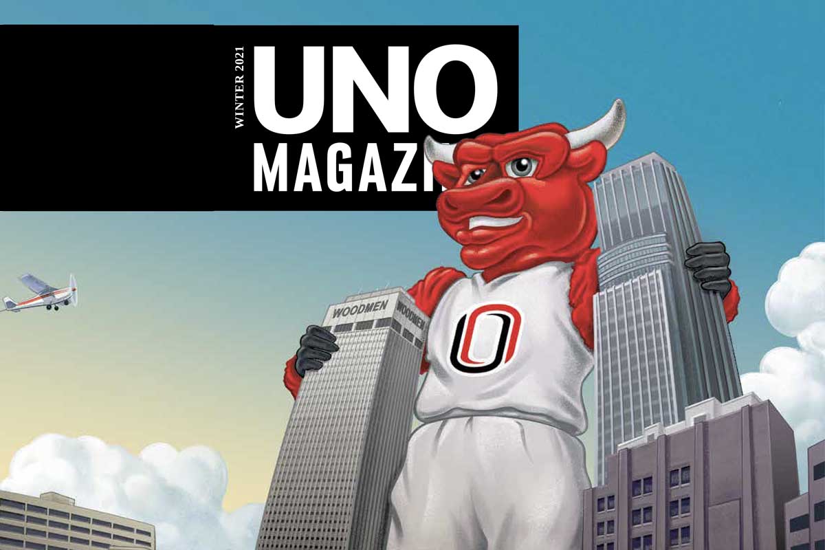 Winter 2021 UNO Magazine cover