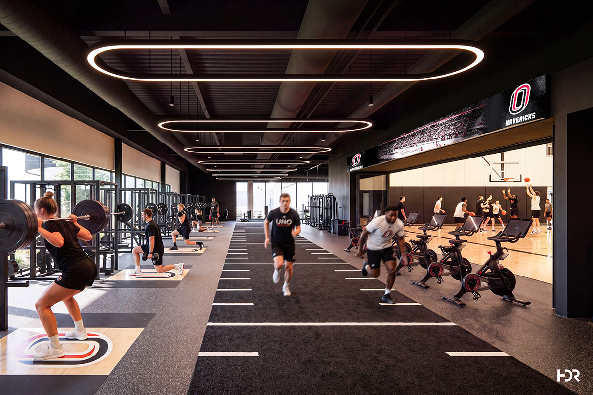 A new training center at the University of Nebraska at Omaha is being named in honor of Regent Emeritus Howard L. Hawks. (Artist's rendering/courtesy of HDR)