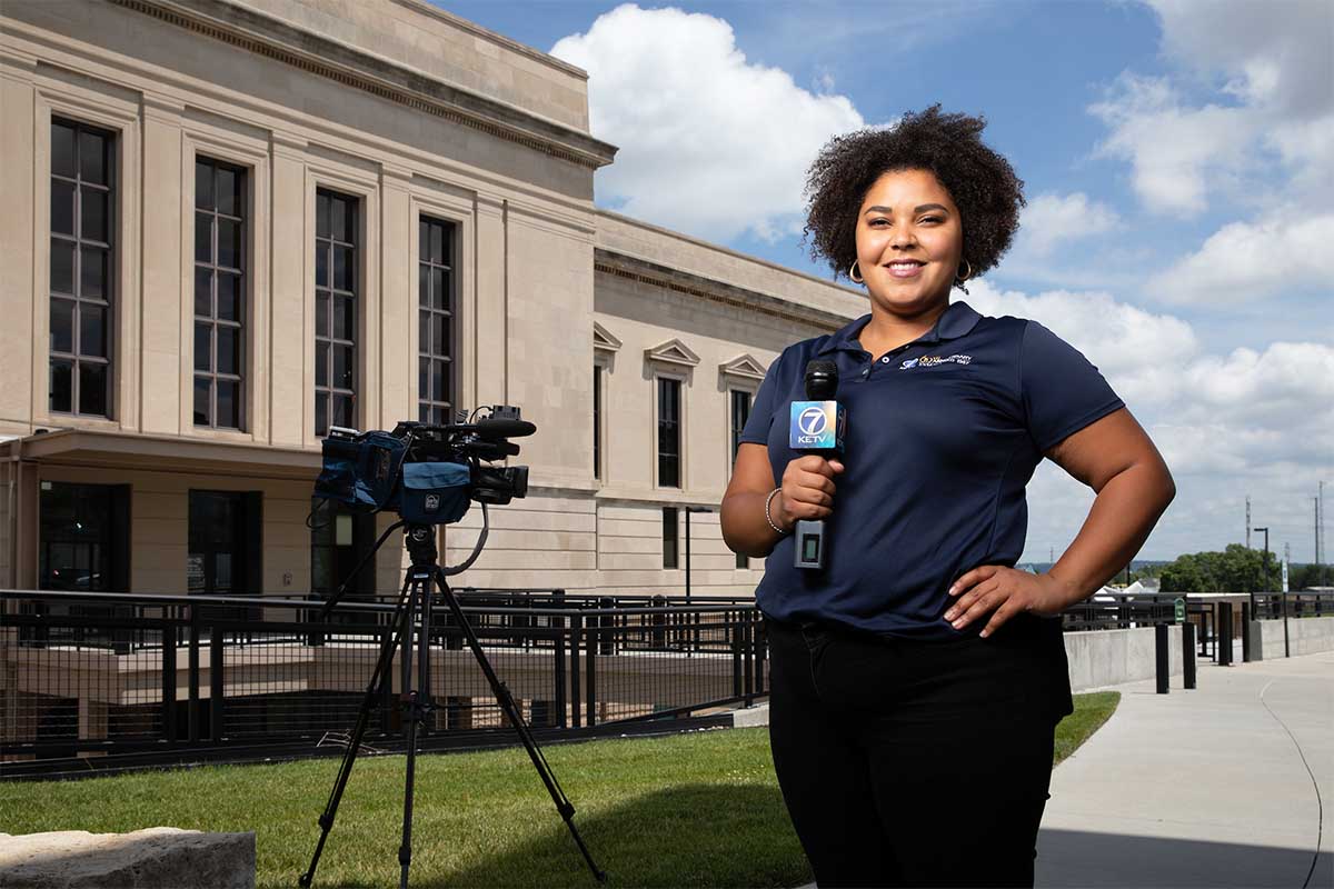Waverle Monroe, KETV NewsWatch 7 anchor and reporter, bachelor’s in Communication from UNO’s College of Communication, Fine Arts and Media.