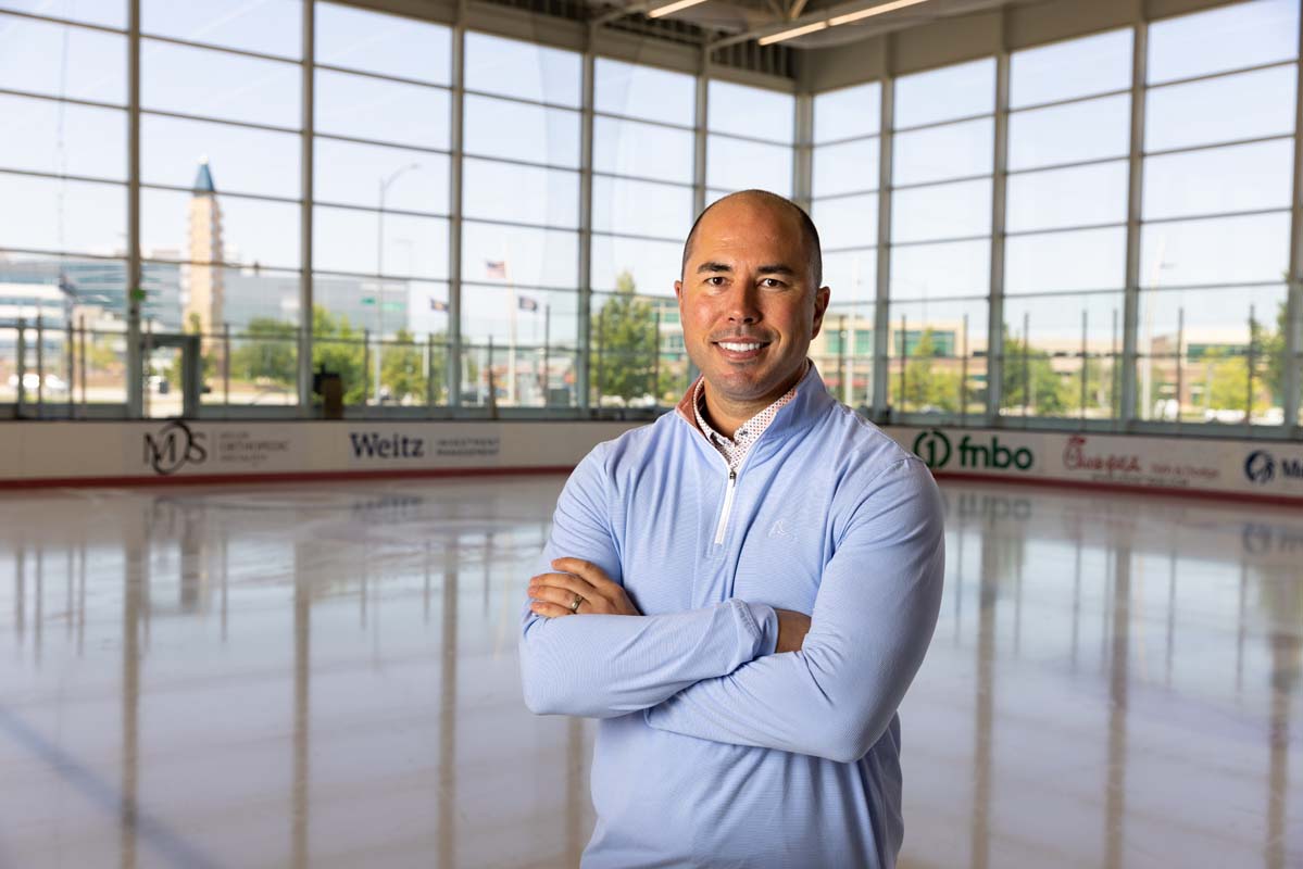 UNO alumnus and Omaha Athletics Hall of Fame Inductee David Brisson, director of fixed income sales for Wells Fargo Securities