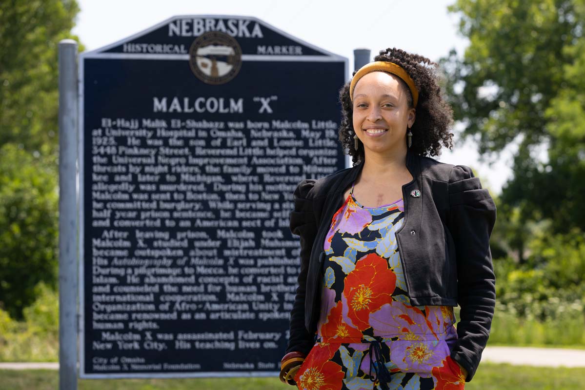 UNO alumna JoAnna LeFlore-Ejike, executive director of the Malcolm X Memorial Foundation
