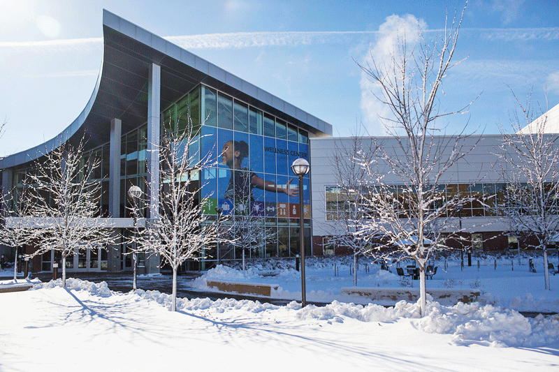 Wellness Center Winter Exterior