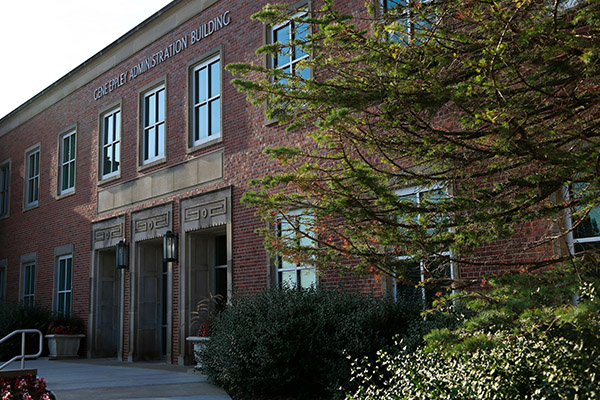 exterior of the Eppley Administration Building