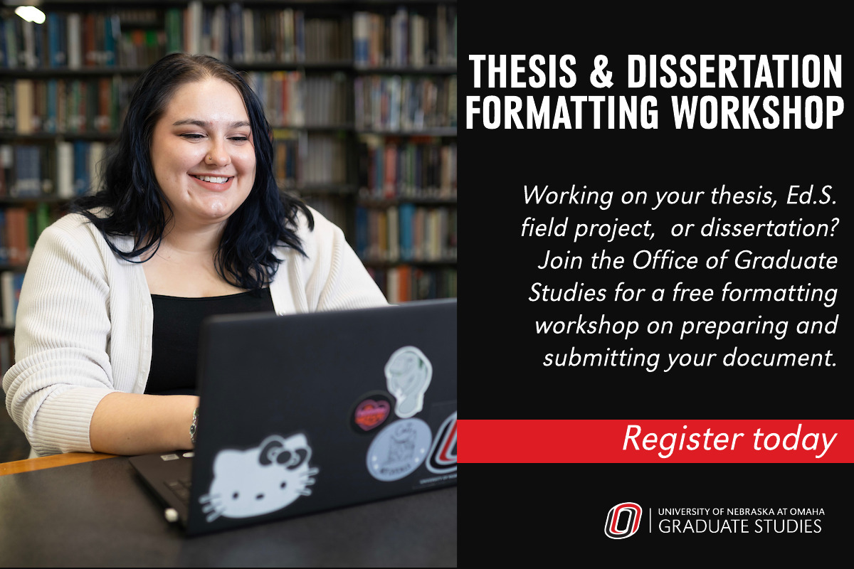 Summer 2023 Graduate Studies Thesis & Dissertation Formatting Workshop ...