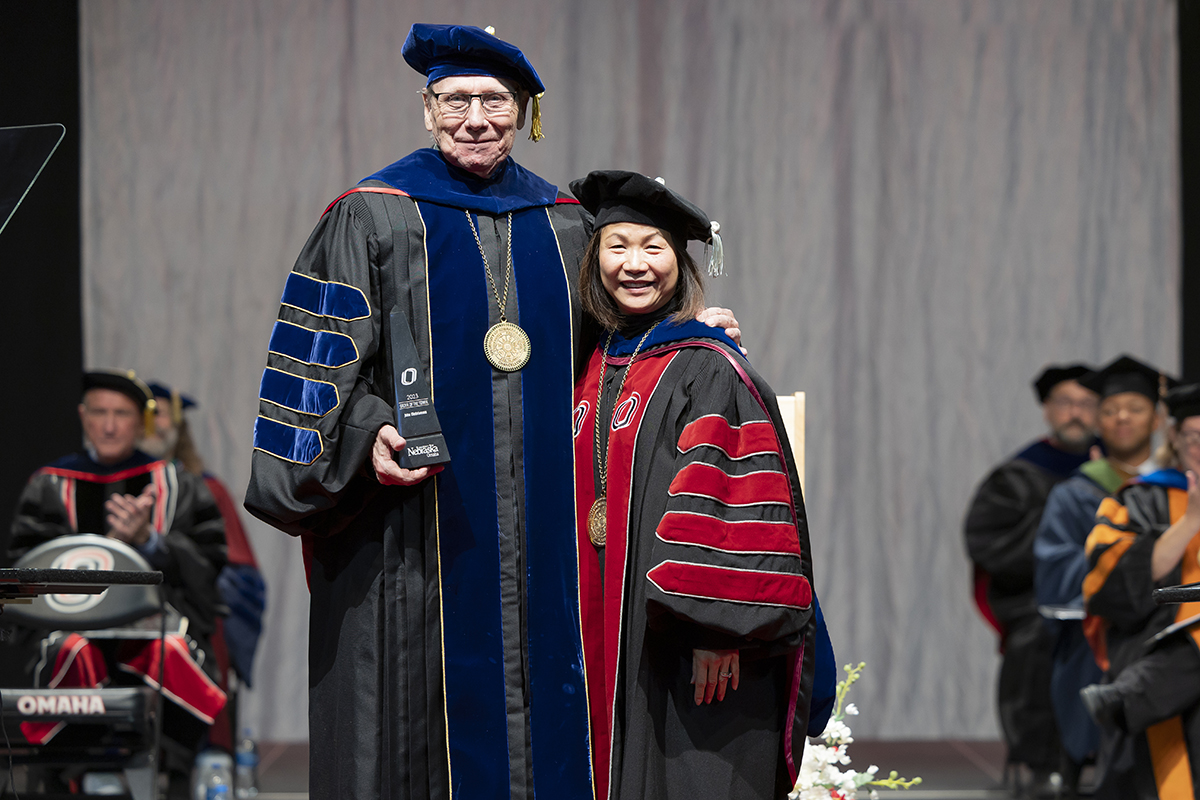 John E. Christensen and current chancellor joanne li