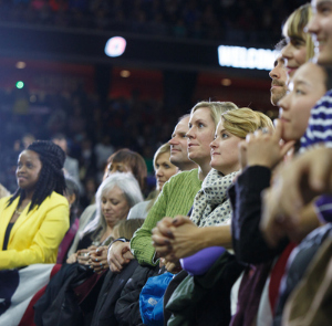 Crowd during speech