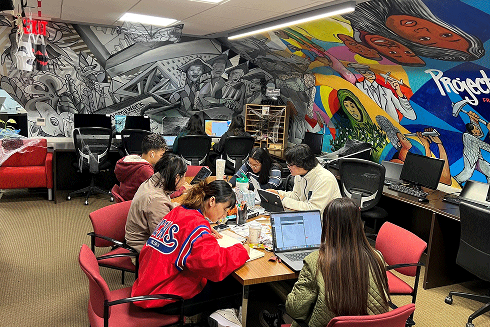 student applies for financial aid