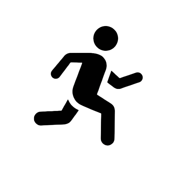 Icon of someone running
