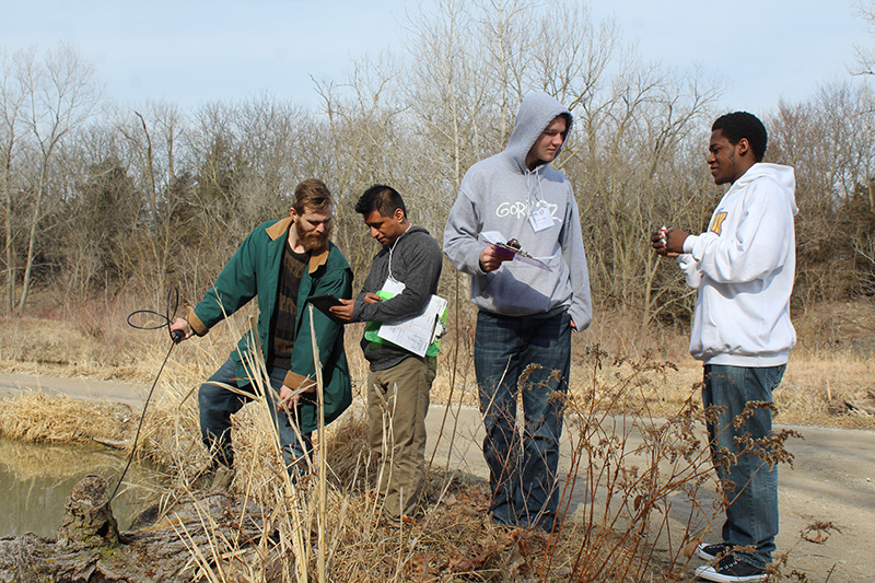 students at the wildlife safari