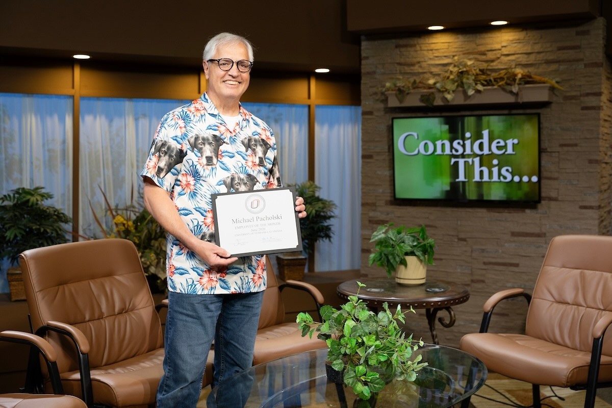Michael Pacholski, producer/director and general manager of UNO Television in the School of Communication at the University of Nebraska at Omaha (UNO), has been named UNO's Employee of the Month for June 2026. 