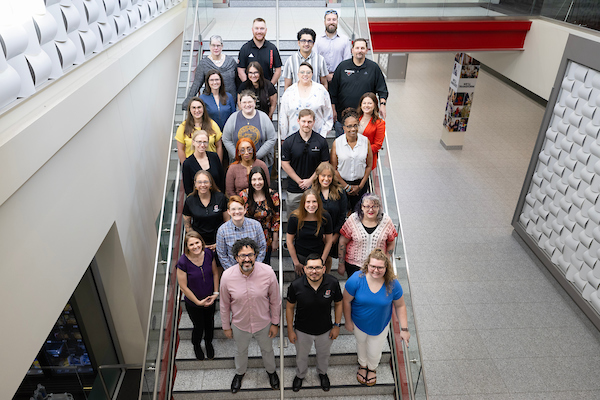 The Staff Advisory Council for 2025-2026 gathers for a group photo on Tuesday, June 10, 2025, at the University of Nebraska at Omaha in Omaha, Nebraska.