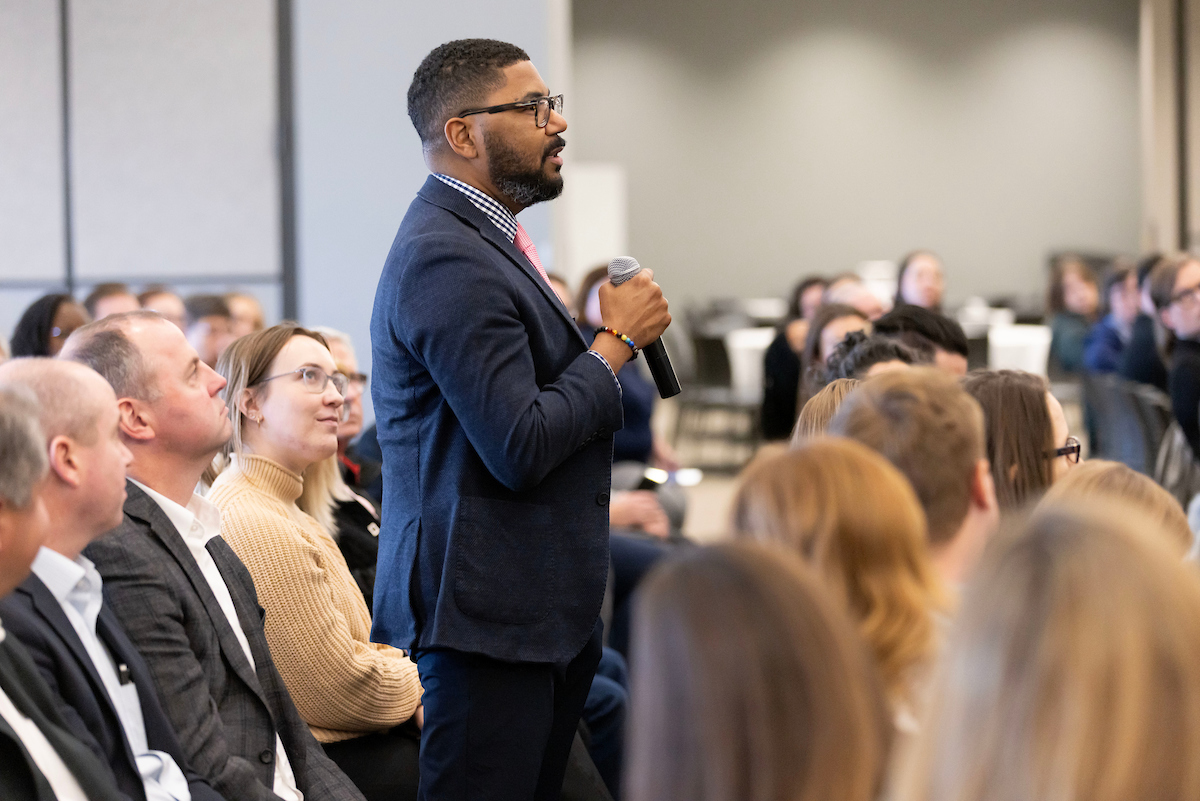 The Future of Work Symposium was held on Monday, Dec. 11, 2023, at the University of Nebraska at Omaha’s Scott Conference Center in Omaha, Nebraska.