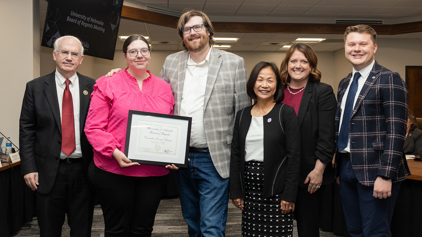December Lange Treacy earns board of regents KUDOS award