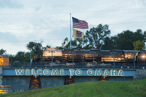 Welcome to Omaha sign.