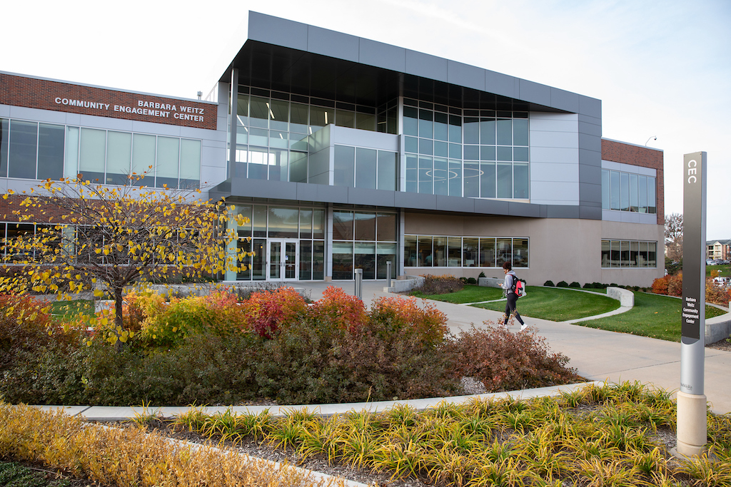 UNO's Barbara Weitz Community Engagement Center building. 