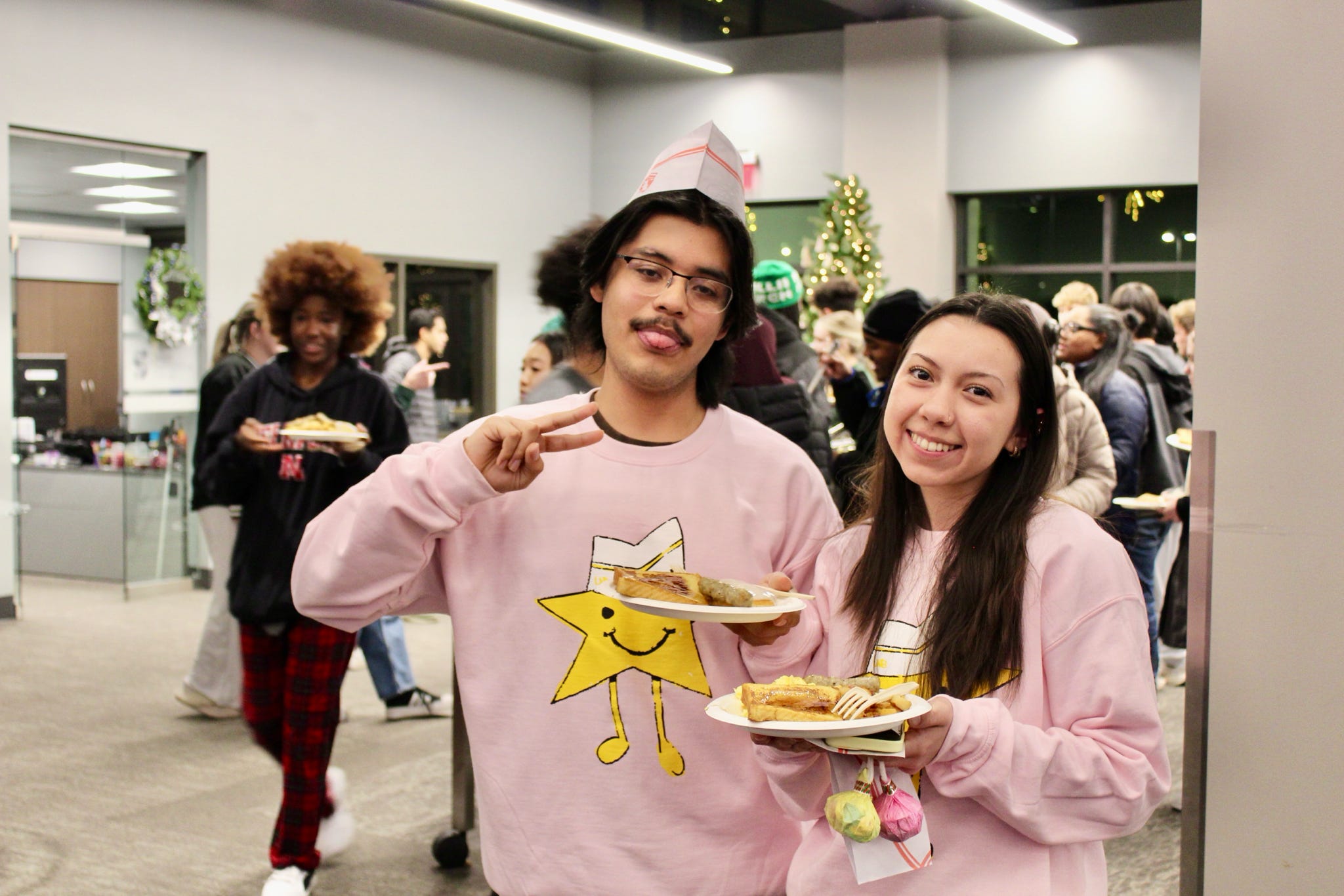Students at Late Night Breakfast event