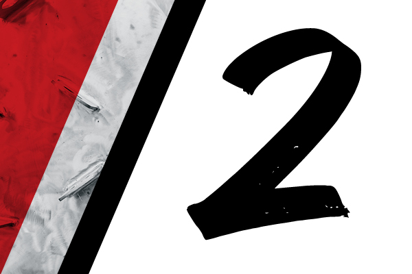graphic of the number 2.