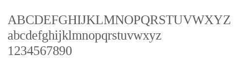 Liberation Serif, secondary typeface