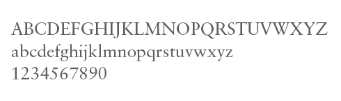 Sabon, alternative serif typeface