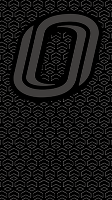 click to download the phone background uno black pattern with o logo