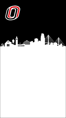 click to download the phone background uno logo with omaha skyline