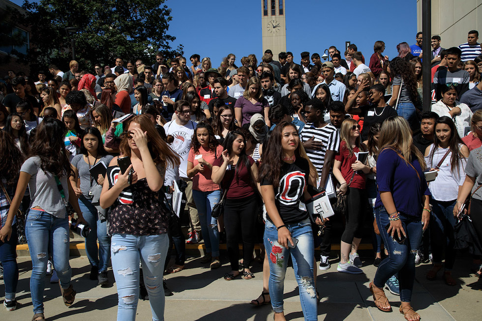 uno students on campus